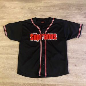 Vintage 90s The Sopranos Baseball Jersey Men’s Size L HBO Exclusive Tony #1 Rare